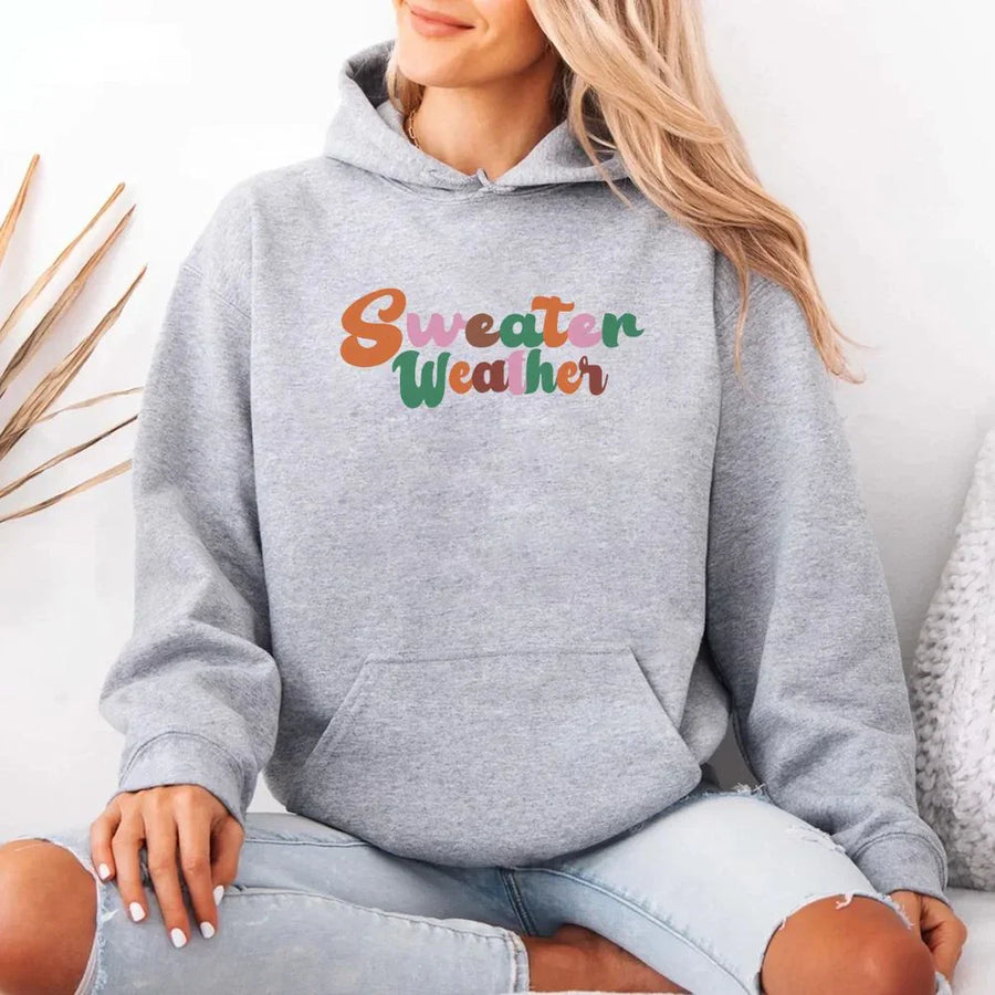 Sudadera con capucha Sweater Weather Fall Vibes