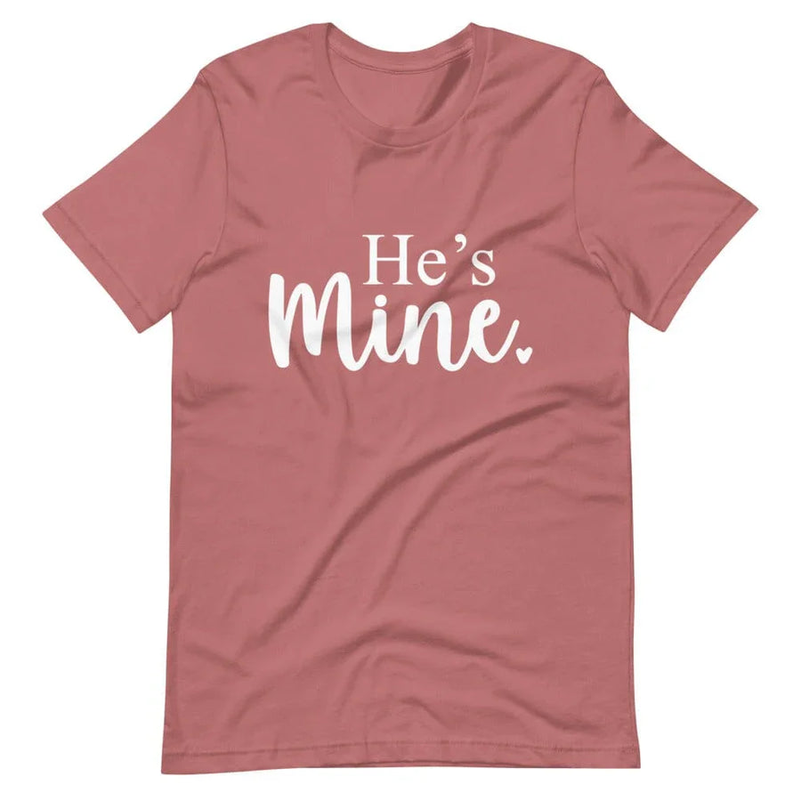 He's Mine Tee Mauve