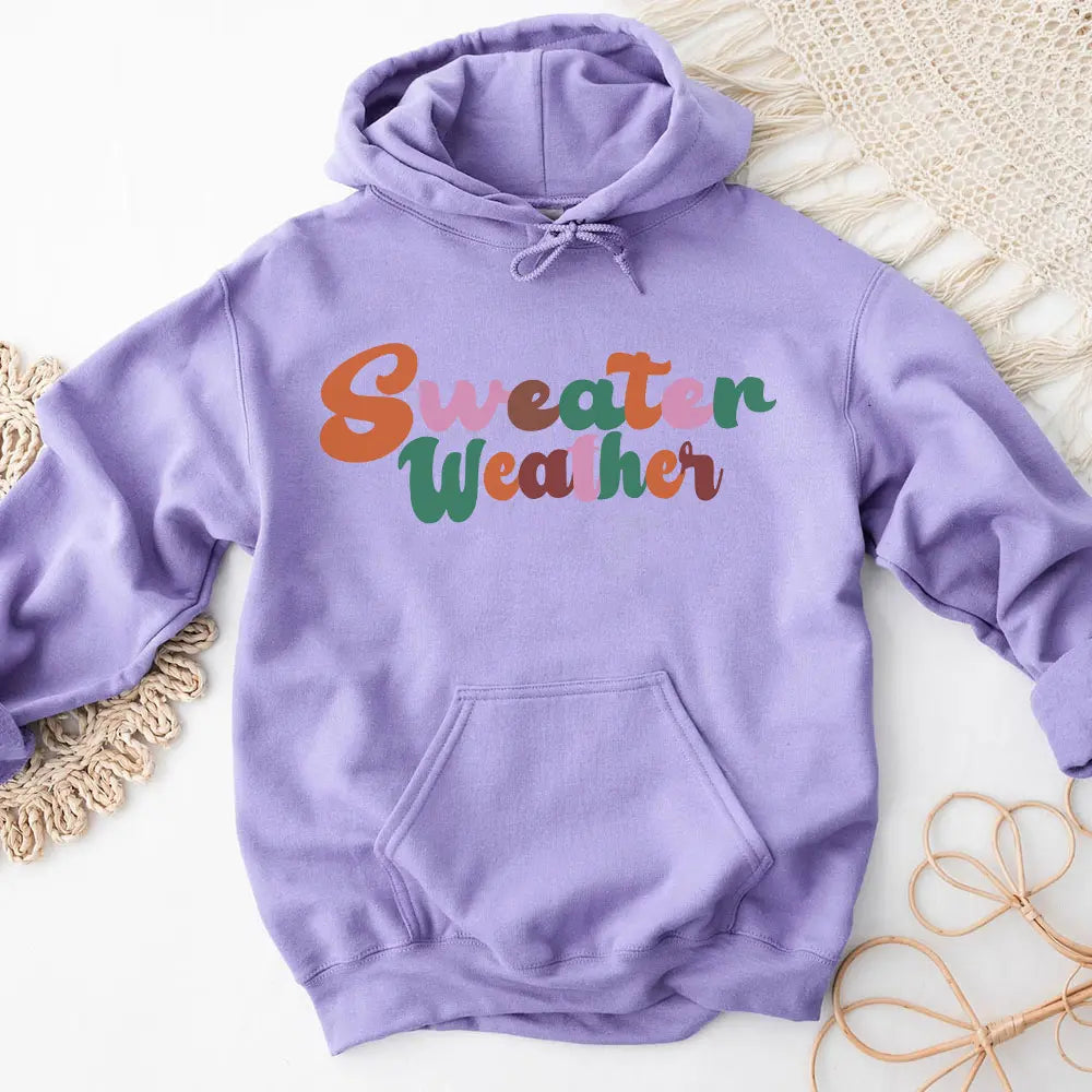 Hoodie - Sweater Weather Fall Vibes Hoodie