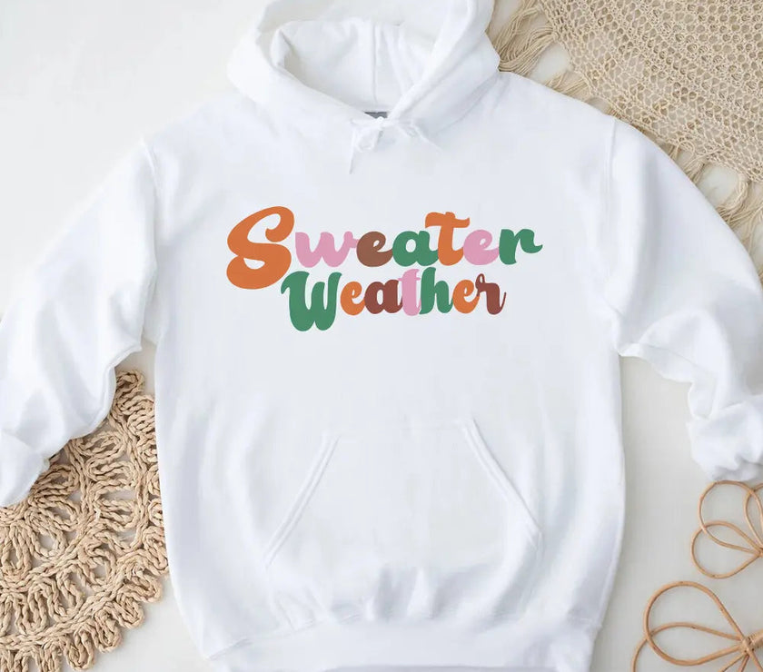 Hoodie - Sweater Weather Fall Vibes Hoodie