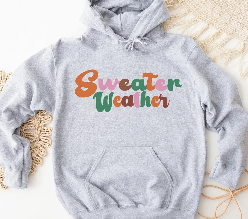 Hoodie - Sweater Weather Fall Vibes Hoodie