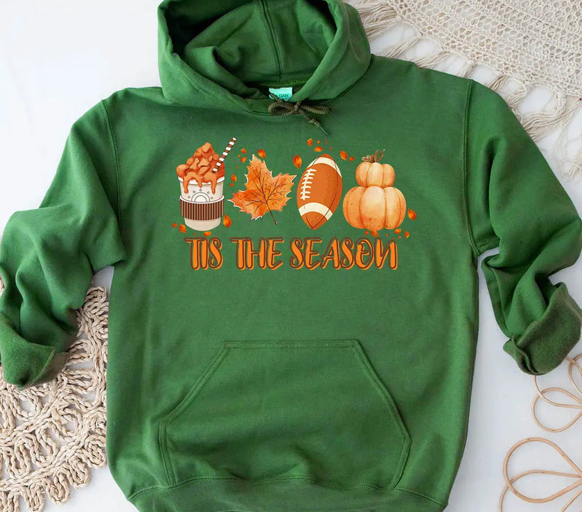 Hoodie - Tis The Season Fall Vibes Hoodie