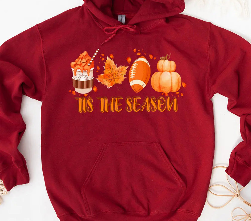 Hoodie - Tis The Season Fall Vibes Hoodie