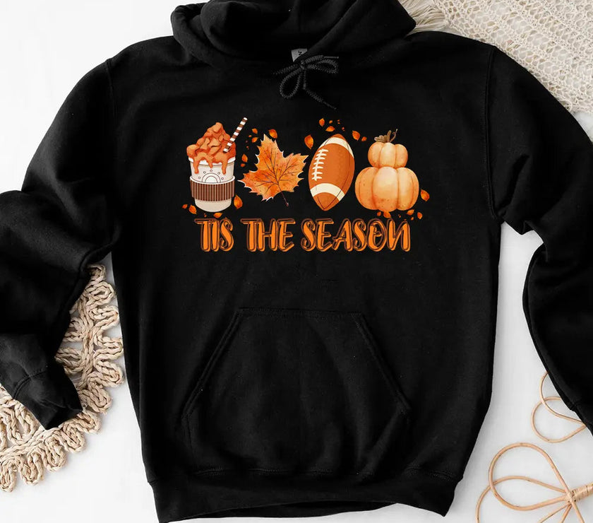 Hoodie - Tis The Season Fall Vibes Hoodie