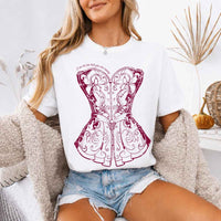 May include a person wearing a White I Am The Tea That You Are Having Comfort Colors T-Shirt featuring royal court inspired graphic and relaxed fit.