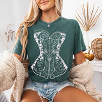 May include a person wearing a Blue Spruce I Am The Tea That You Are Having Comfort Colors T-Shirt featuring royal court inspired graphic and relaxed fit.