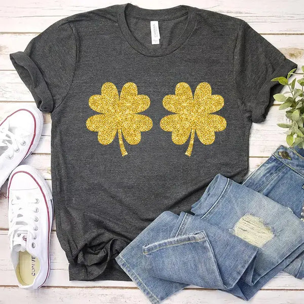 I Like Her Shamrocks St. Patricks Couple Drinking Shirts