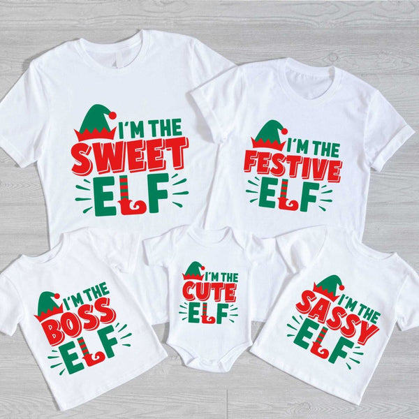 Camiseta navideña "Soy el elfo jefe"