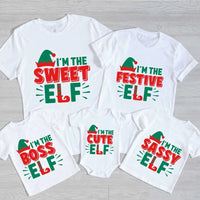 Camiseta navideña "Soy el elfo jefe"