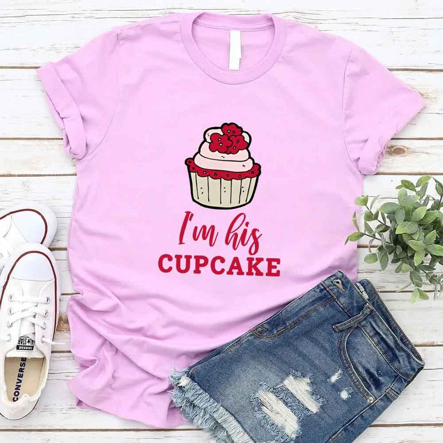 Camiseta de pareja de cupcakes