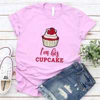 Camiseta de pareja de cupcakes