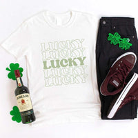 May include a Lucky 5 St. Patty’s T-Shirt featuring a festive Irish-inspired design with green tones and bold typography.