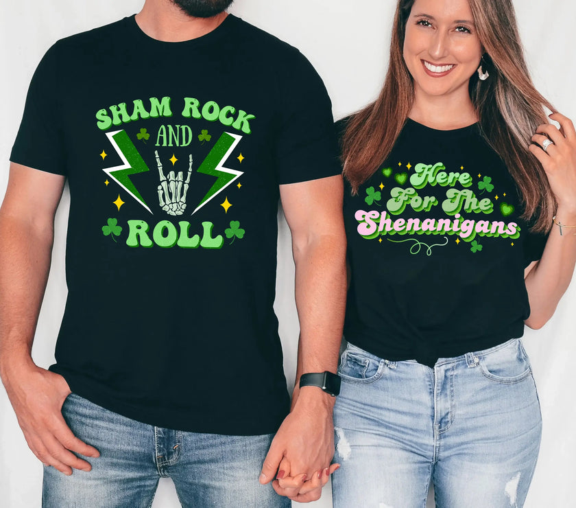 Matching Saint Patrick's Day Couple Shirts