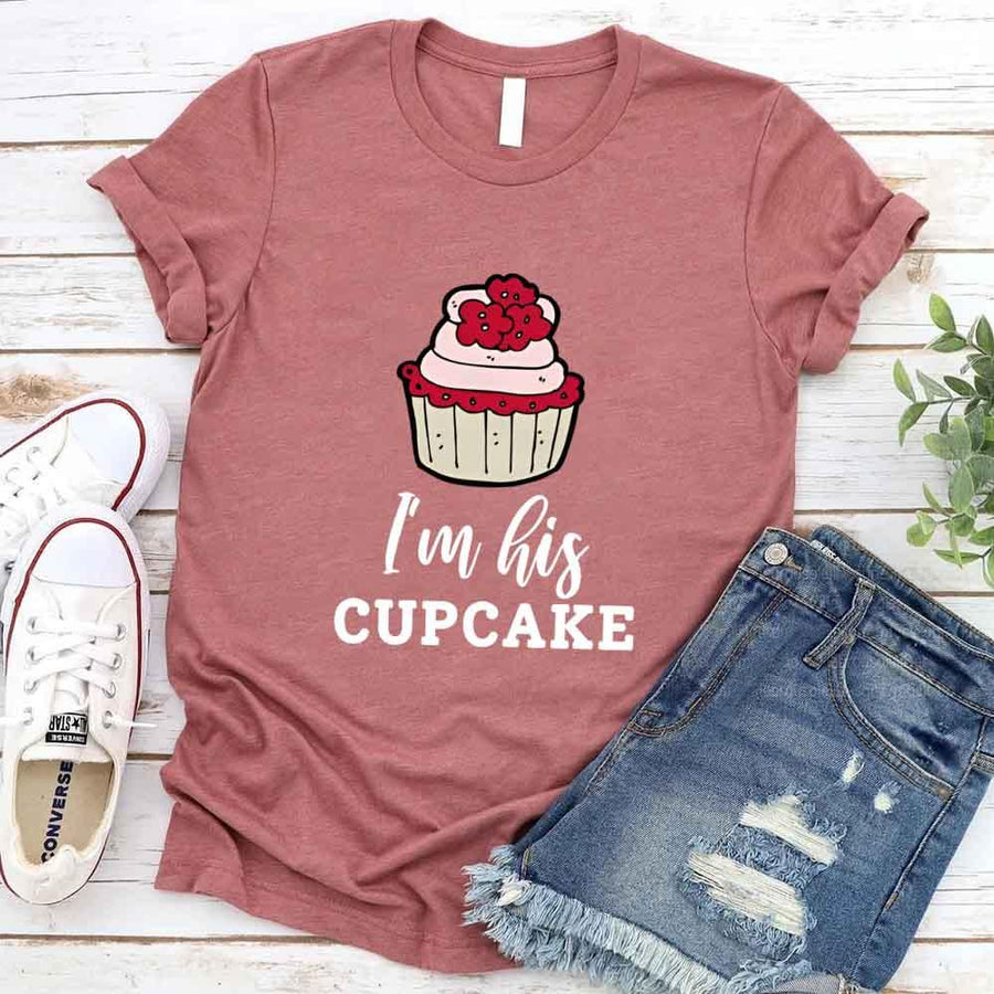 Camiseta de pareja de cupcakes