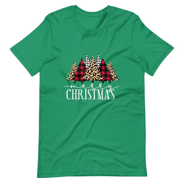 May include a “Merry Christmas” graphic t-shirt in black, green, or white, displayed on a flat lay or model.