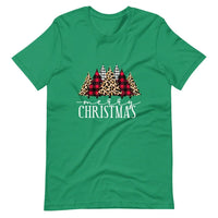 May include a “Merry Christmas” graphic t-shirt in black, green, or white, displayed on a flat lay or model.