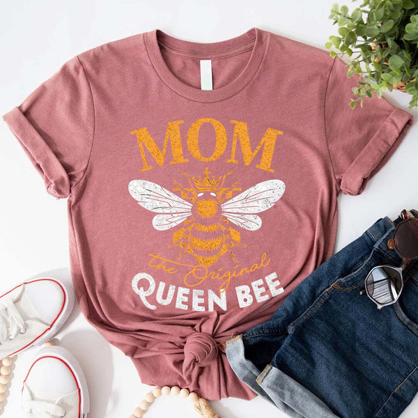 Mom, The Original Queen Bee Shirt – Stylish & Fun Mother's Day Tee 6