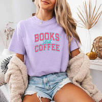 Comfort Colors Books & Coffee – Trendy BookTok Reader Graphic Tee