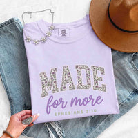Made For More Comfort Colors - Religious Encouragement Graphic Tee