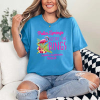 May include Sapphire Palm Springs Before the Bings bachelorette party t-shirts with personalized bride squad matching tees for bridal party, wedding celebration, girls trip, and group event outfits.