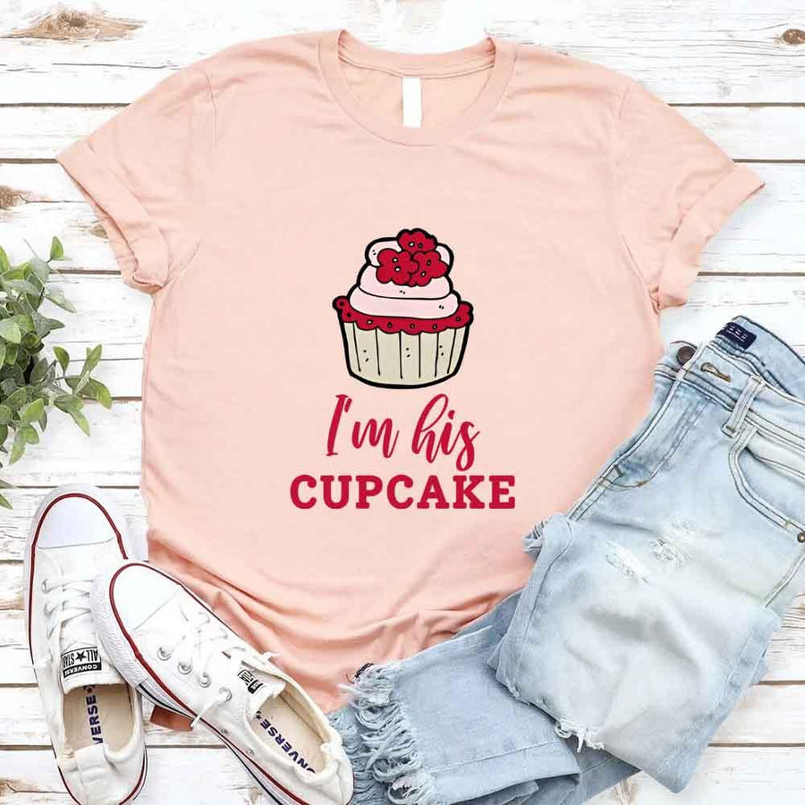 Camiseta de pareja de cupcakes