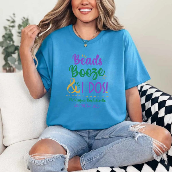 May include Sapphire a personalized bachelorette party shirt with custom design for the bride, bridesmaids, or bridal party, perfect for pre-wedding events.