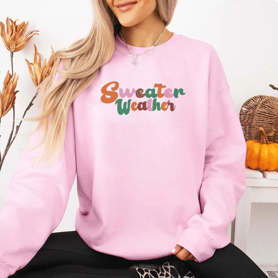 Sweater Weather Fall Vibes Sweatshirt