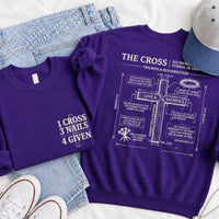 The Cross Sweatshirt - Christian Faith Graphic Sweatshirt