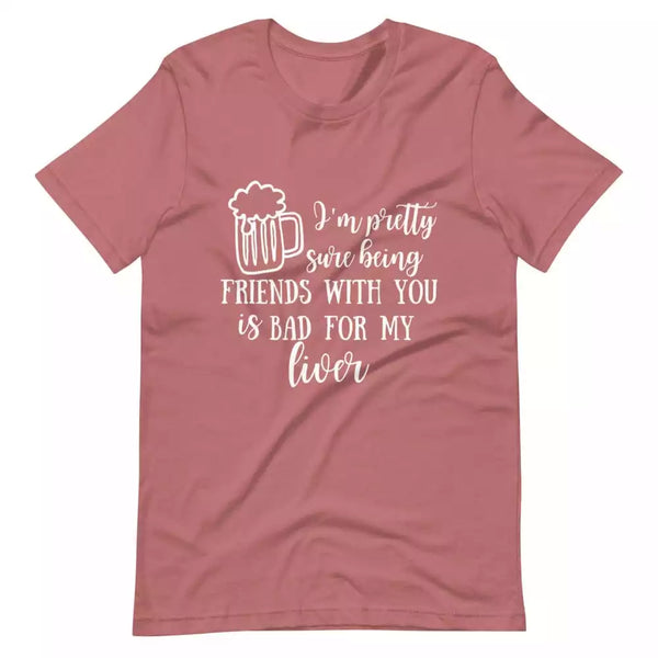 Raising Glasses, Risking Livers Couples Tee