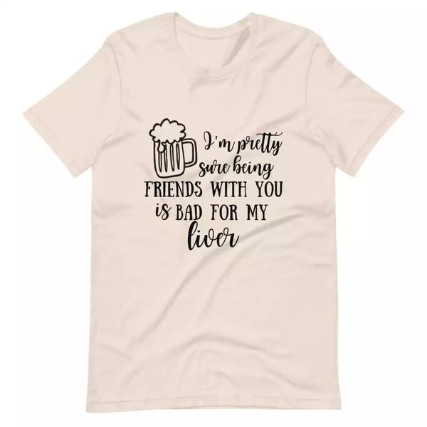 Raising Glasses, Risking Livers Couples Tee