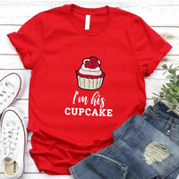 Camiseta de pareja de cupcakes