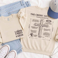 The Cross Sweatshirt - Christian Faith Graphic Sweatshirt