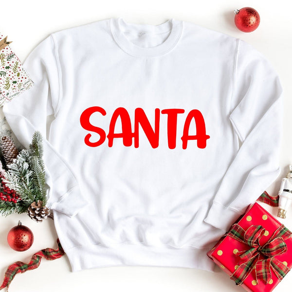 I Put Out For Santa white Sweatshirt