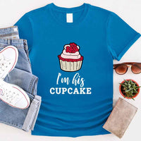 Camiseta de pareja de cupcakes