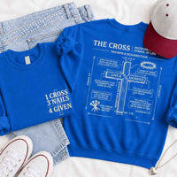 The Cross Sweatshirt - Christian Faith Graphic Sweatshirt