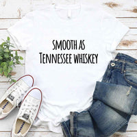 May include a matching couples t-shirt design featuring the phrase “Smooth as Tennessee Whiskey” and "Sweet as Strawberry Wine" in a bold, rustic-style font, reflecting a playful, country-inspired theme that celebrates love with a touch of humor.