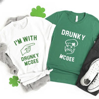 I'm With Drunky McGee Couples Tee Bundle