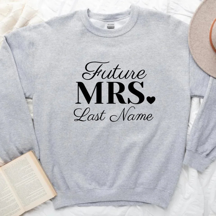 Mrs. Last Name Personalized Tees