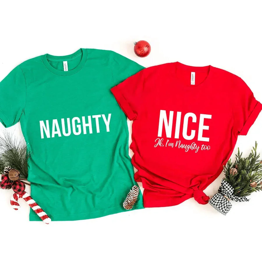 T-Shirt - Christmas Naughty & Nice T-Shirt