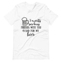 Raising Glasses, Risking Livers Couples Tee Bundle