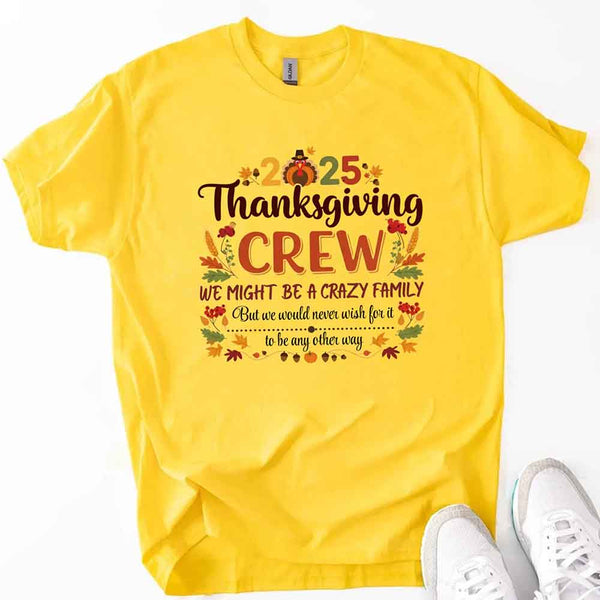 Thanksgiving Family Matching Funny Shirts – Fall Holiday Adult Tees