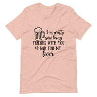 Raising Glasses, Risking Livers Couples Tee Bundle