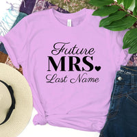 Mrs. Last Name Personalized Tees