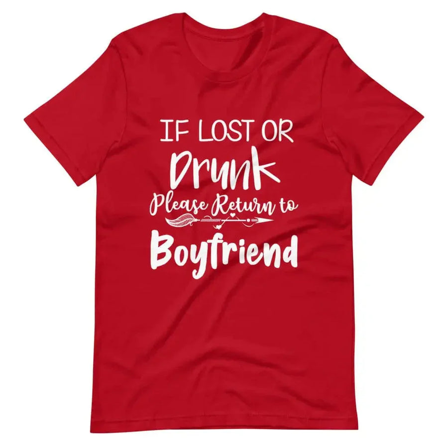 If Lost Or Drunk Please Return To Boyfriend & I'm The Boyfriend Couples Tee Bundle