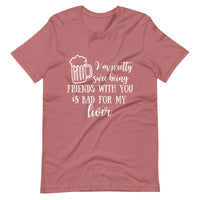 Raising Glasses, Risking Livers Couples Tee Bundle