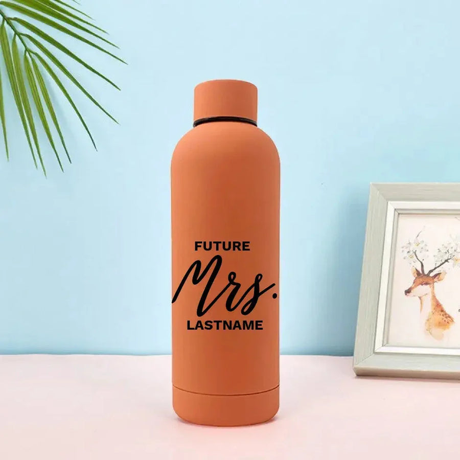 Customizer - Future Mrs. Personalized 17oz Rubber Bottle