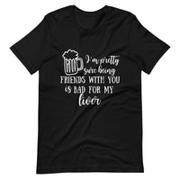 Raising Glasses, Risking Livers Couples Tee Bundle