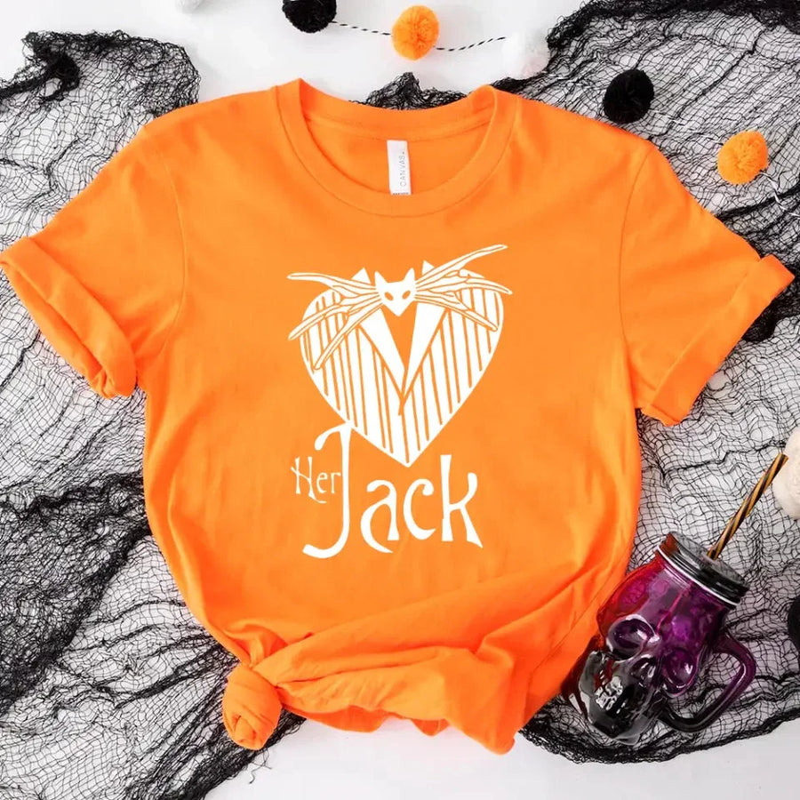 The Jack & The Sally Couples Halloween Tee