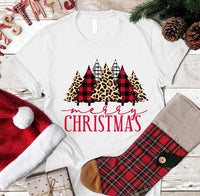 May include a “Merry Christmas” graphic t-shirt in black, green, or white, displayed on a flat lay or model.