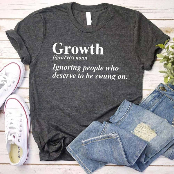 Growth Definition Graphic Tee – Unisex Uplifting Message T-Shirt